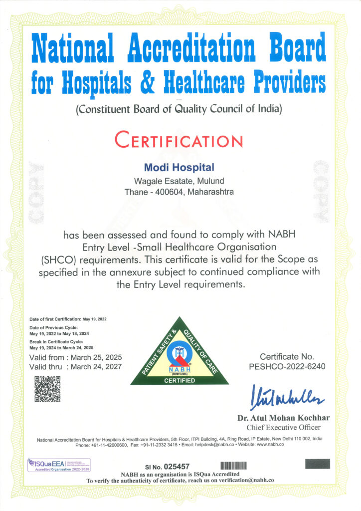 NABH Accredated Hospital 